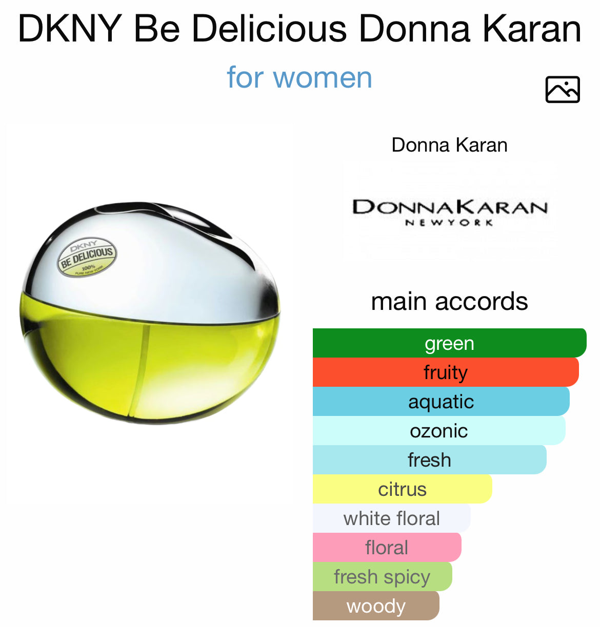 DKNY BE DELICIOUS 3.4 EDP LADY ( by Donna Karan )