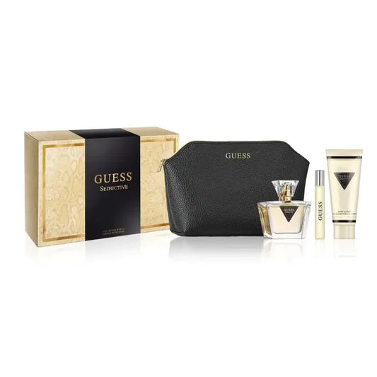 GUESS SEDUCTIVE 2.5 EDT LADY + 3.4 B/L + MINI SPRAY + TRAVEL BAG ( GIFT SET)