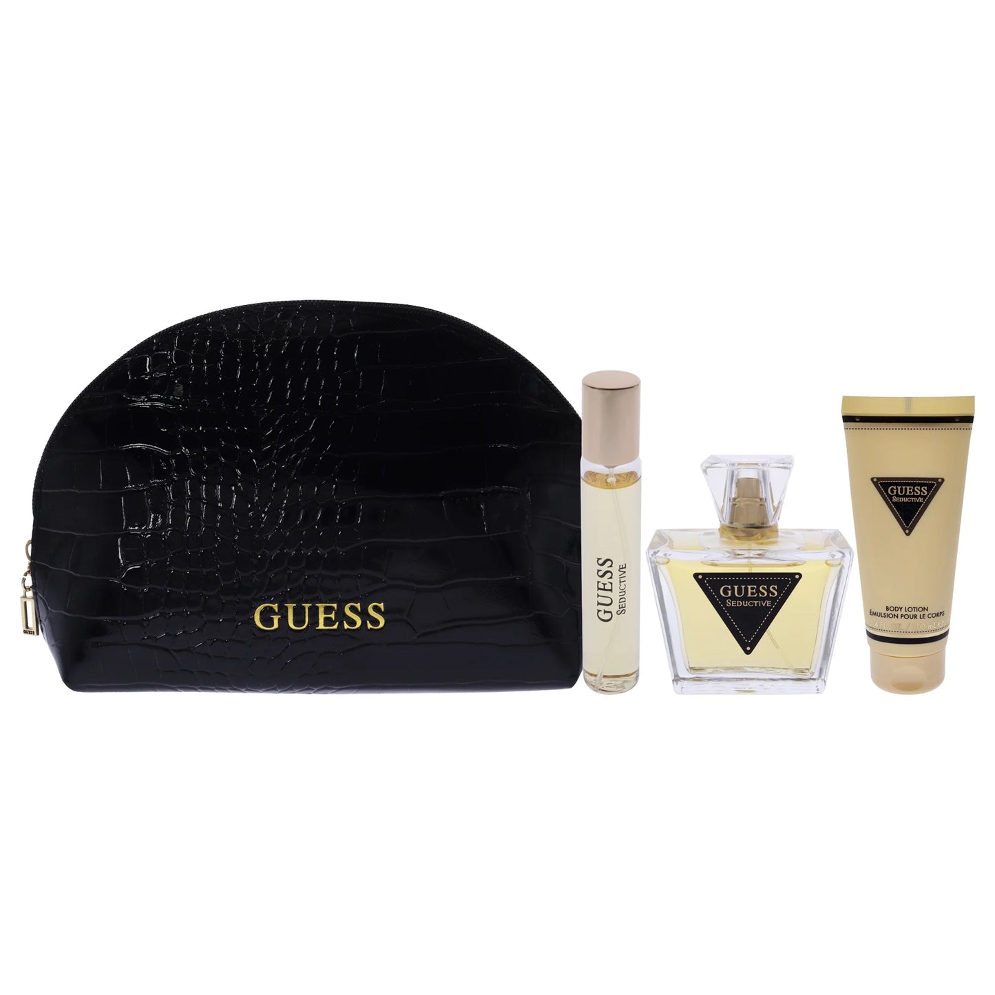 GUESS SEDUCTIVE 2.5 EDT LADY + 3.4 B/L + MINI SPRAY + TRAVEL BAG ( GIFT SET)