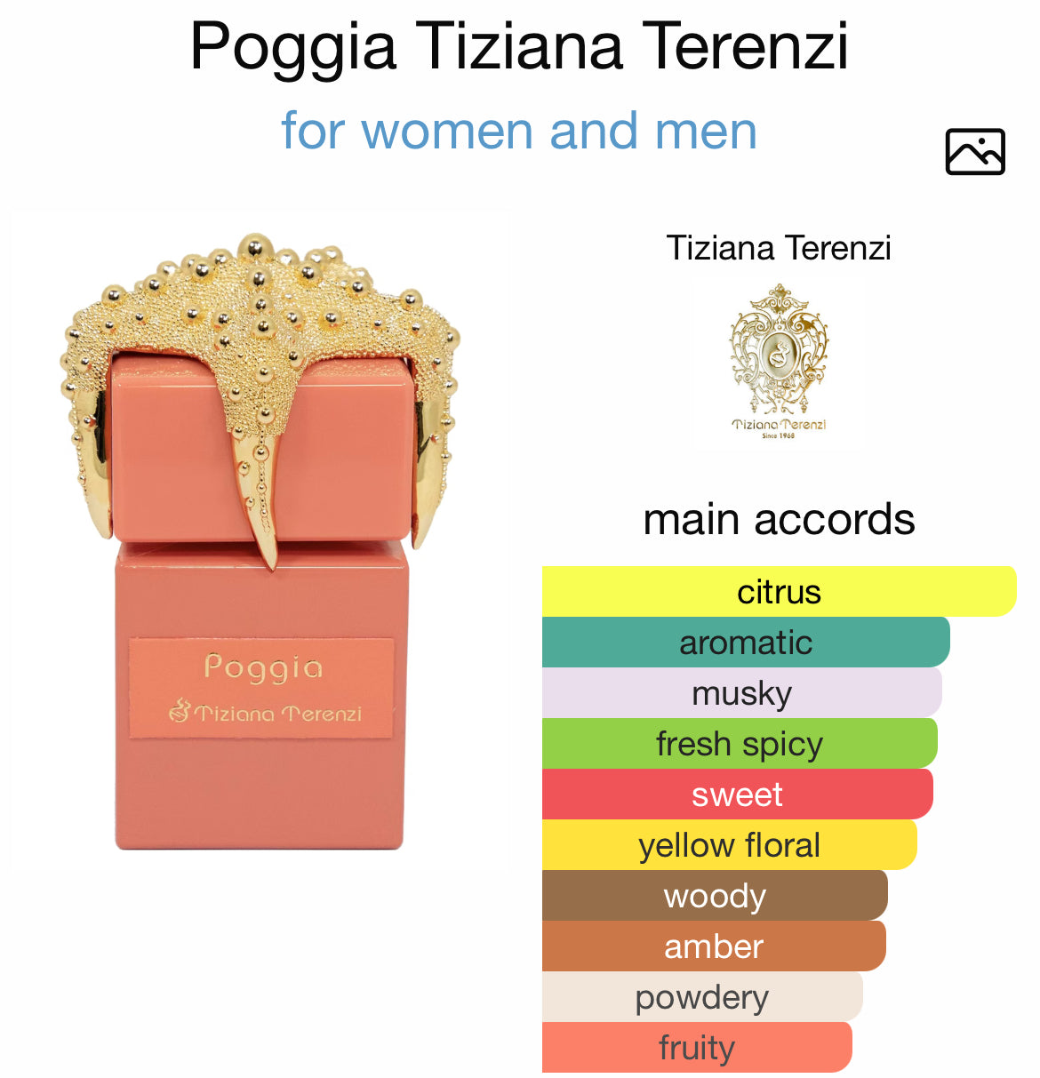 TIZIANA TERENZI POGGIA  3.4 Extrait De Parfum UNISEX
