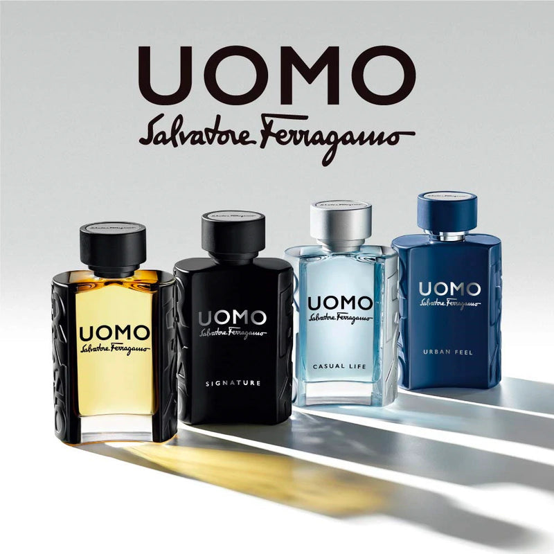 FERRAGAMO UOMO SIGNATURE 3.4 EDP MEN + 3.4 S/G + 3.4 ASH ( GIFT SET )
