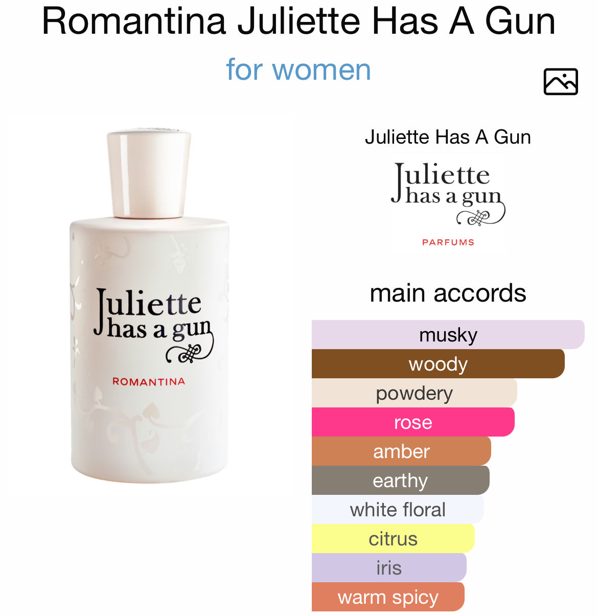 JULIETTE HAS A GUN " ROMANTINA " 3.4 EDP LADY