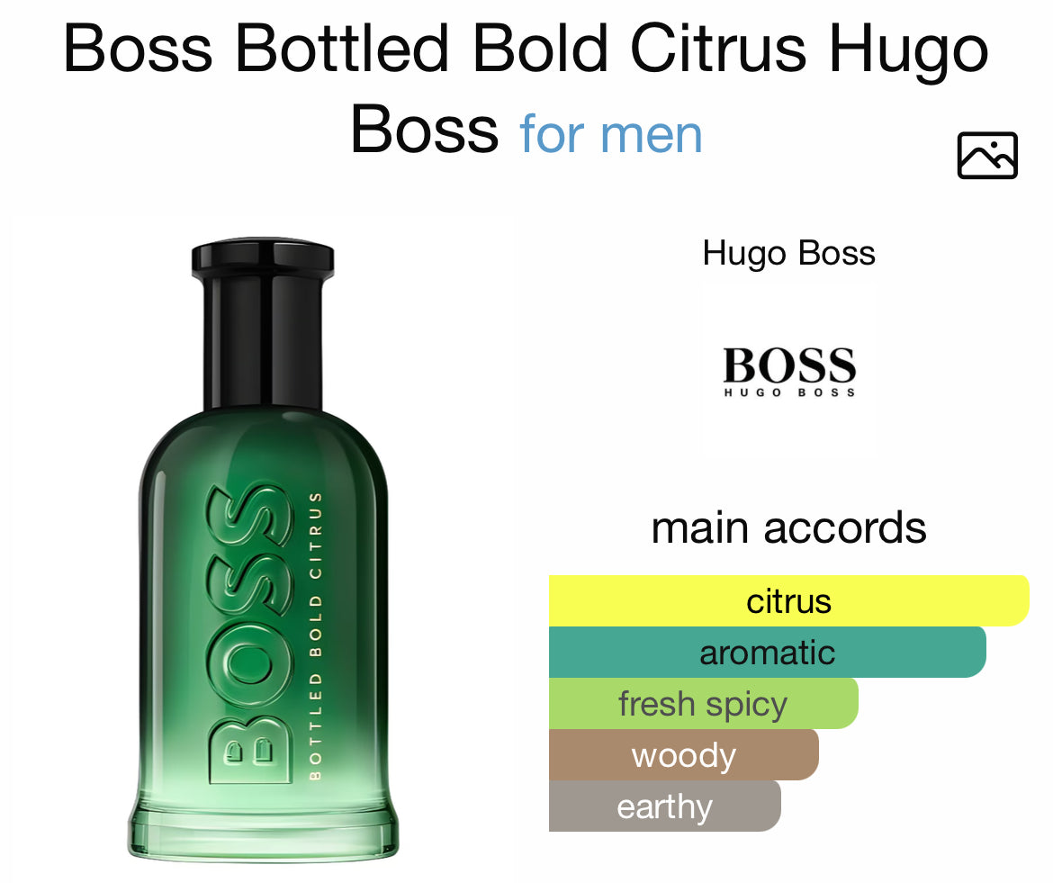 HUGO BOSS #6 (Bottled)  BOLD CITRUS 3.4 EDP MEN
