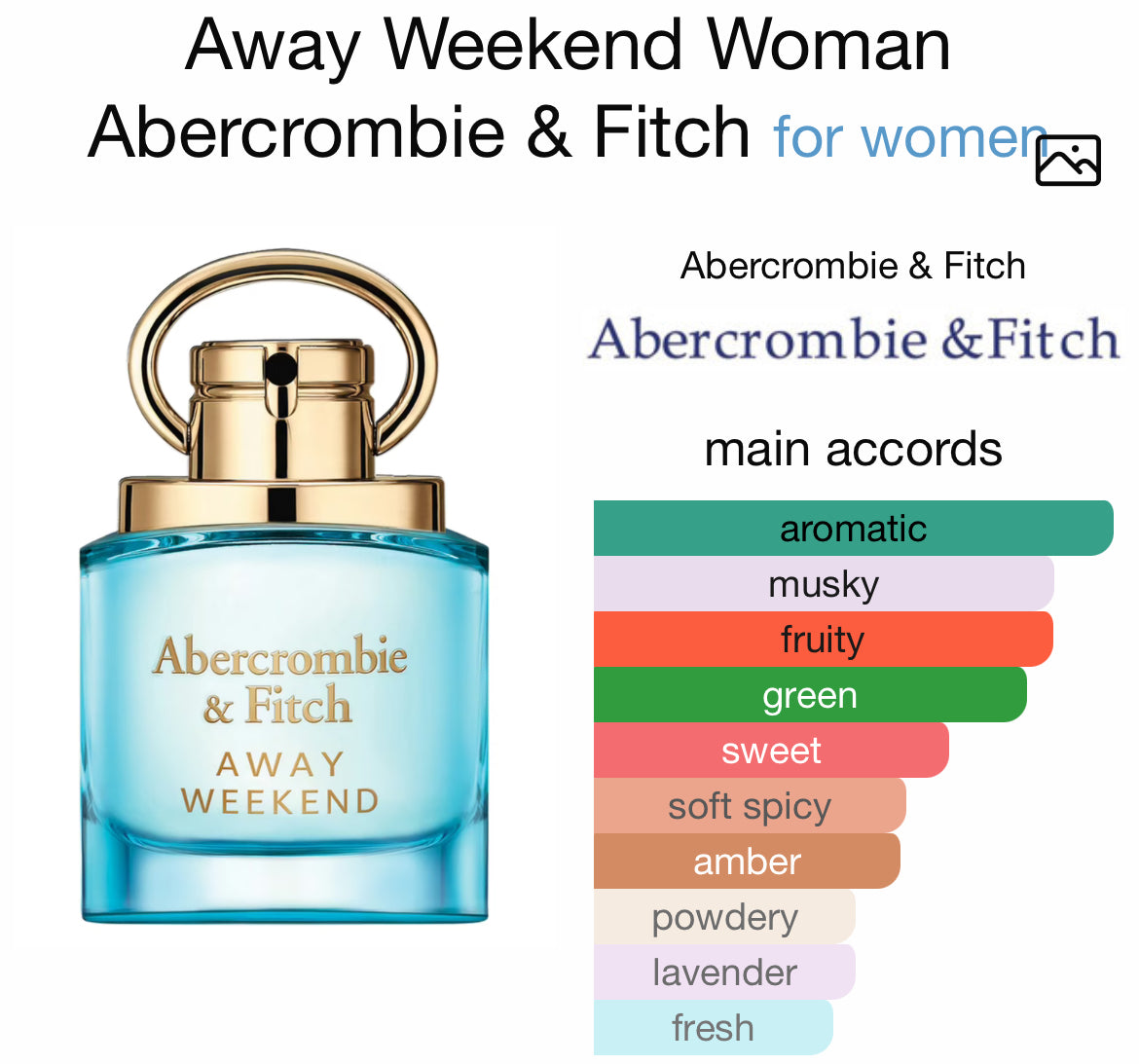 AWAY WEEKEND 3.4 EDP LADY ( by Abercrombie & Fitch )