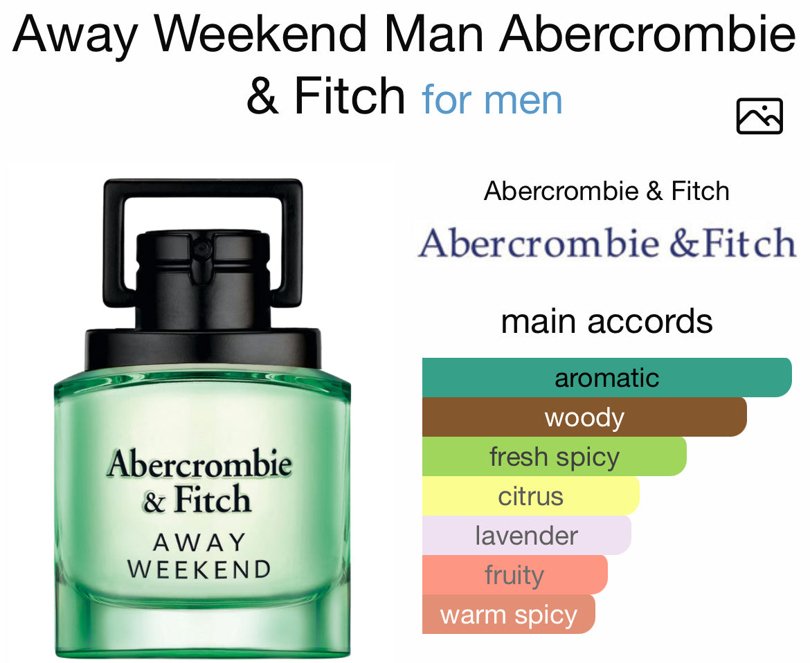 AWAY WEEKEND 3.4 EDT MEN ( by Abercrombie & Fitch )