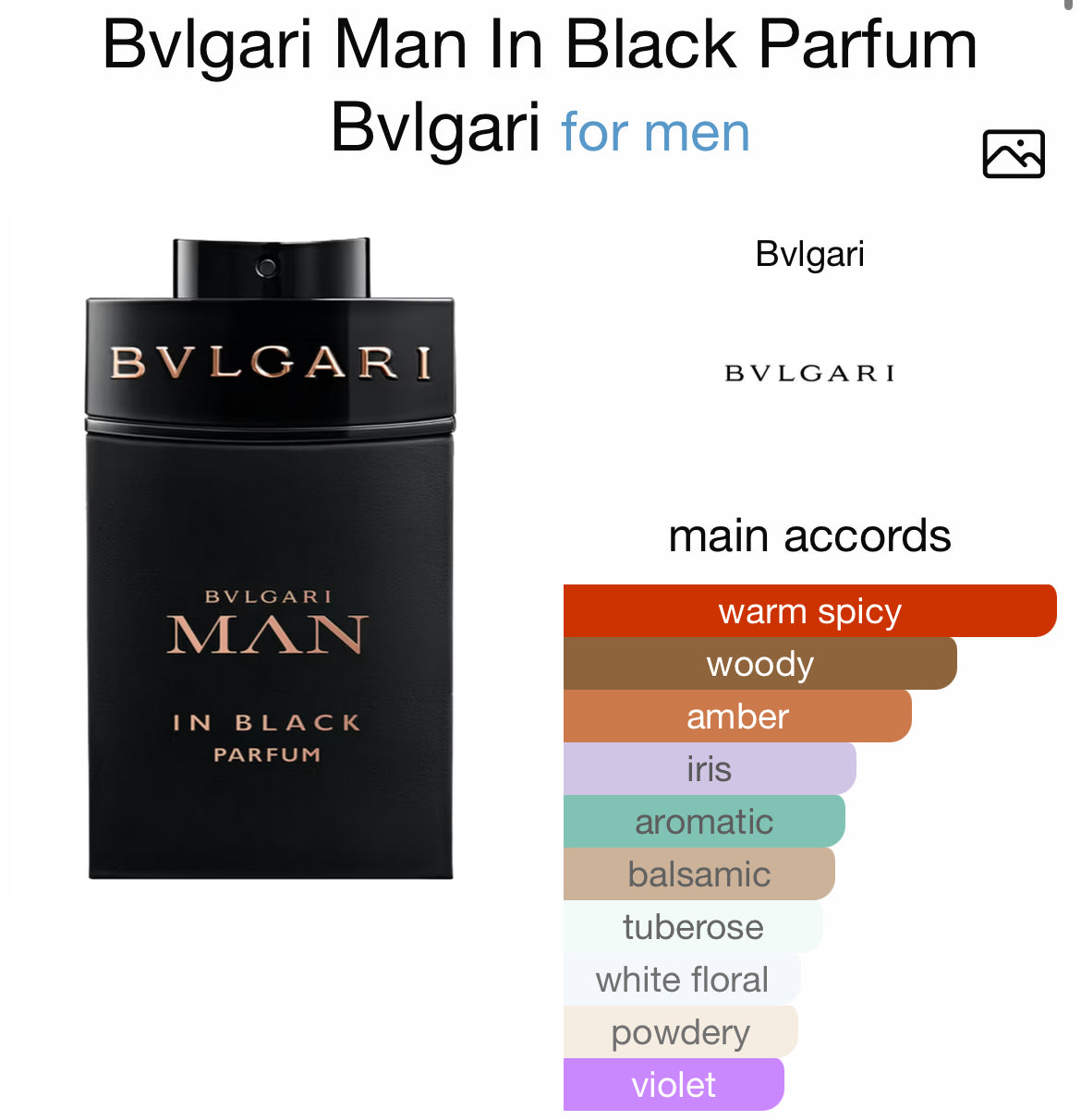 BVLGARI MAN IN BLACK PARFUM 3.4 MAN