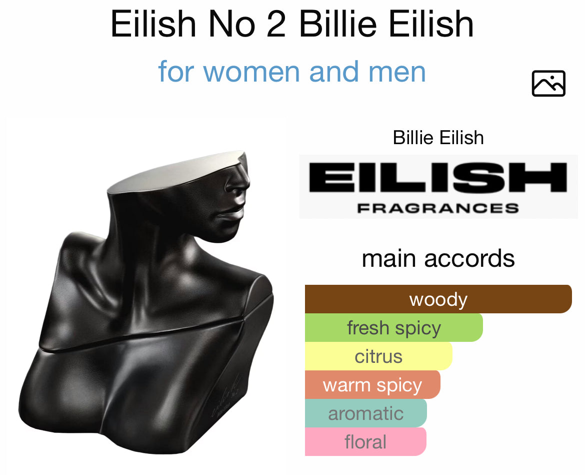BILLIE EILISH No. 2  3.4 EDP LADY + MINI TRAVEL SPRAY ( GIFT SET )