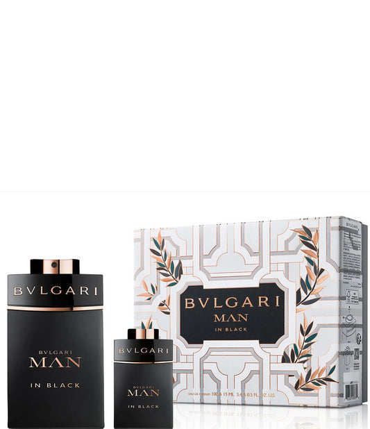BVLGARI MAN IN BLACK 3.4 EDP MAN + MINI TRAVEL SPRAY ( GIFT SET )