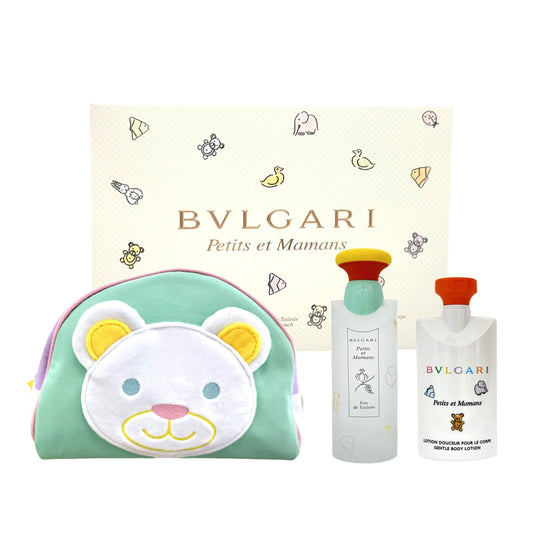 BVLGARI PETITS ET MAMANS 3.4 EDT UNISEX + 2.5 GENTLE B/L + BAG ( GIFT SET )